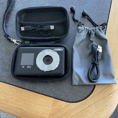 Digitalkamera 4K 48MP mit Tasche