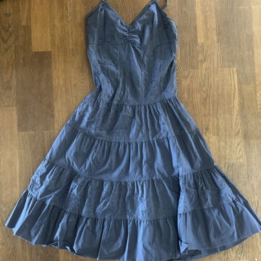 Blaues Vintage Trägerkleid