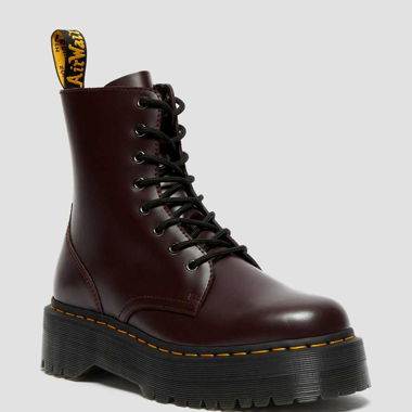 Dr. Martens, rouge bordeaux et plateforme