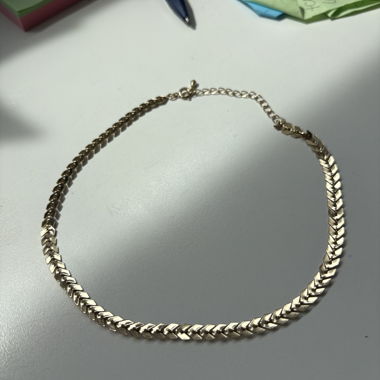 Collier chaîne ton or