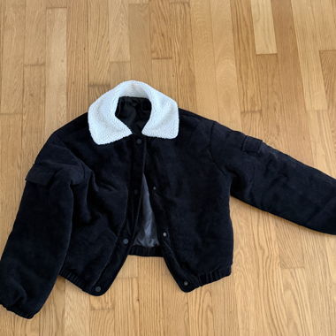 Veste courte noire doublée