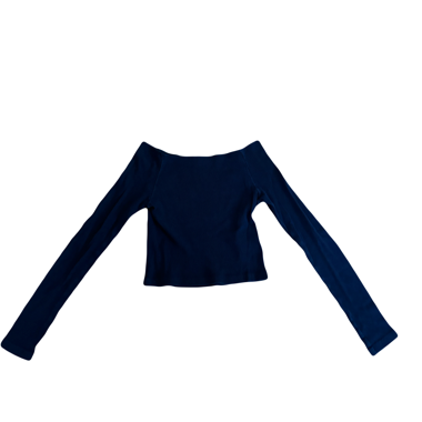 Navy Crop Top