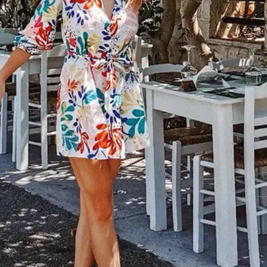 Corful Zara Wrap Shirt Dress