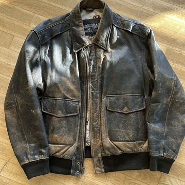 Authentische US Army A2 Lederjacke