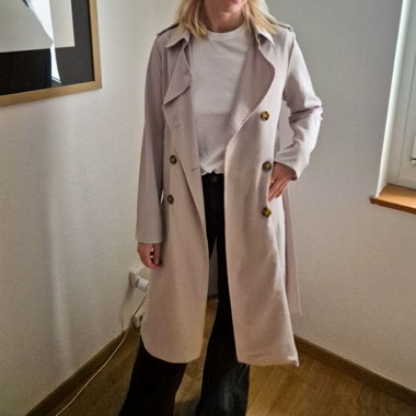 Trench crema I lascana