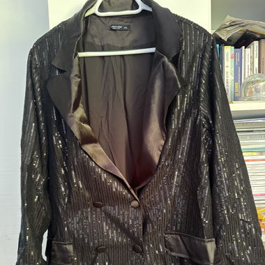 Veste à Paillettes noire 