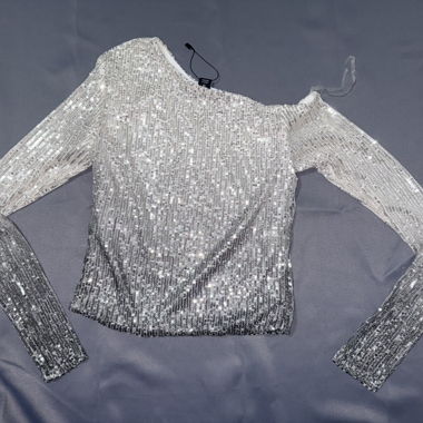 Top Glitter Monospalla, Taglia XS