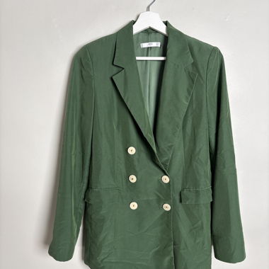 Blazer verde doppiopetto