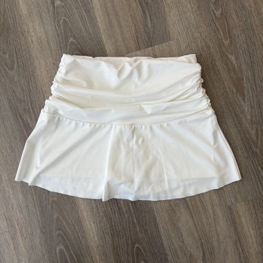 White tennis skirt