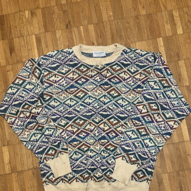 Vintage StrickpulloverWintermuster 80er 