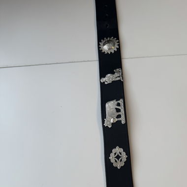 Cintura in pelle Etro « Chüeligurt »