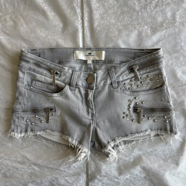 Elisabetta Franchi spikes low waist mini shorts