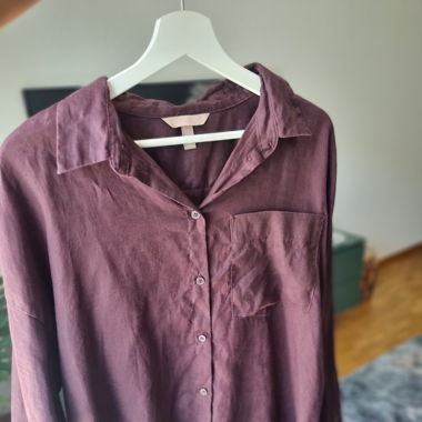 Leinenhemd Bordeaux