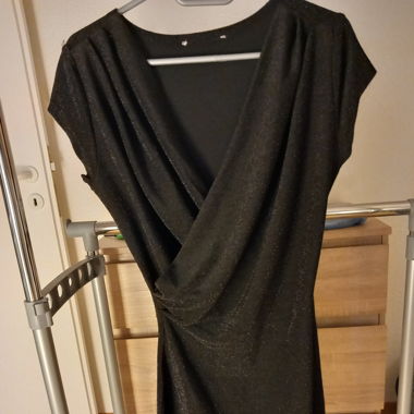 Schwarzes glitzer Kleid