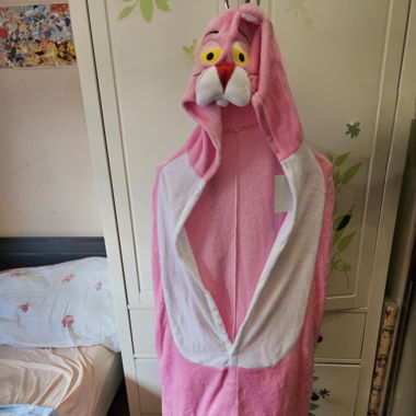 Pink Plush Pajama Jumpsuit