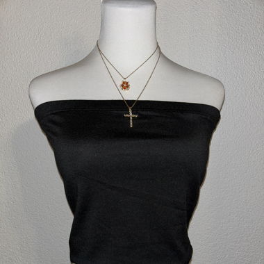 Schwarzes Langes Tube Top (M)