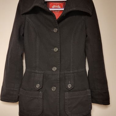 Cappotto in lana nero