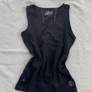Sportliches Tanktop schwarz