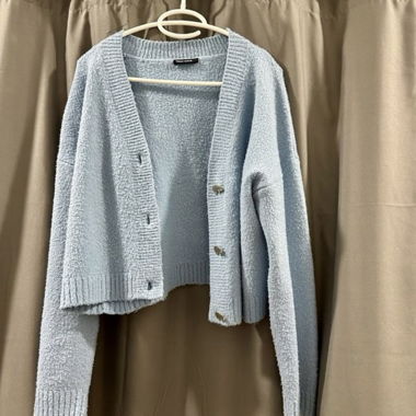 Cardigan bleu