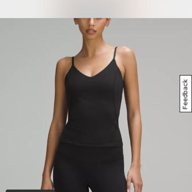 Top d'entraînement Lululemon avec espace pour rembourrages