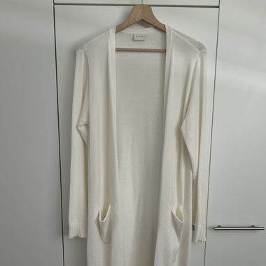 Cardigan bianco / lungo / M