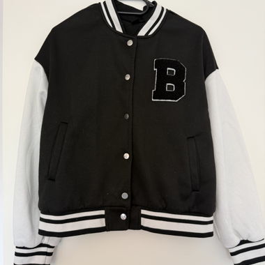 Black/White College Jacket