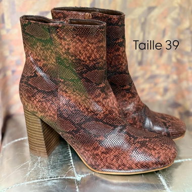 Bottines à talon taille 39
