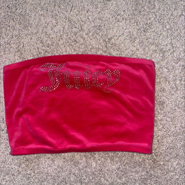 JUICY COUTURE CROP TOP, JERSEYSTRICK, HOT PINK