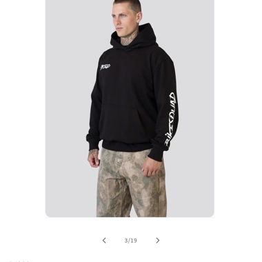 HOODIE DRIP TO FEAR Bikesquad Gr. S schwarz