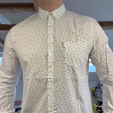 Ben Sherman Button Down Retro Pattern Mod Shirt