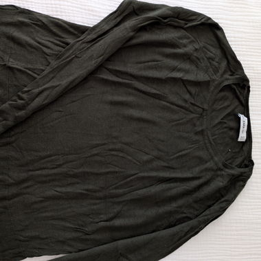 Maglione lavorato a maglia verde scuro