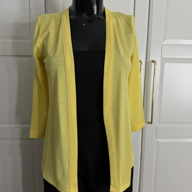Cardigan in maglia giallo Busem Gr. S