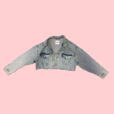 Bershka Cropped Denim Jacket