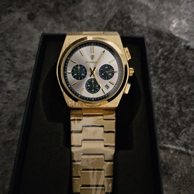 Montre quartz or