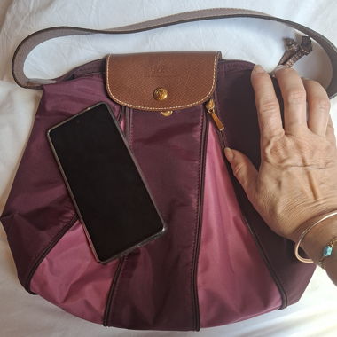 Borsa a tracolla Longchamp bordeaux