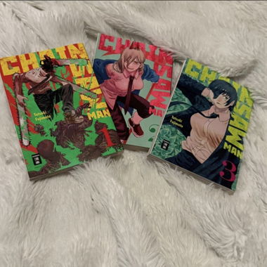 Volumi 1-3 del manga Chainsaw Man