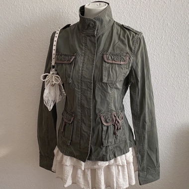 Vintage Y2K Olive-Green Jacket Japan Style