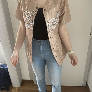 Beige KARL KANI Shirt - nie getragen