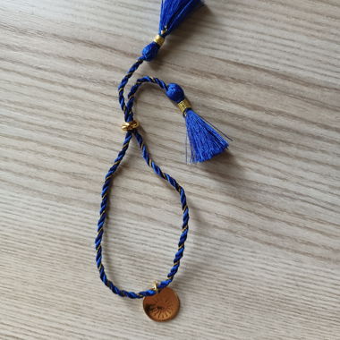 Blau - goldenes Rituals Armband