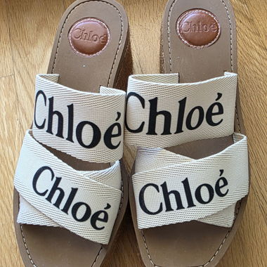 Sandali con zeppa piatta Chloé