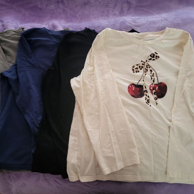 Set di 4 top a maniche lunghe