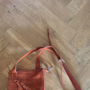 Ledertasche - orange