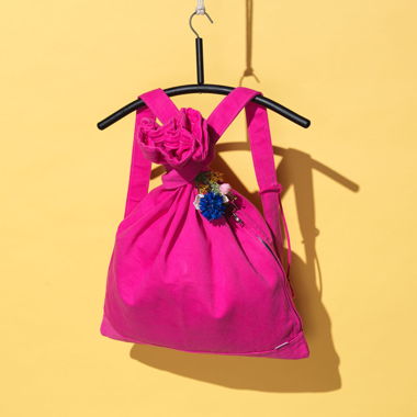 Borsa in denim rosa - SWISS MADE