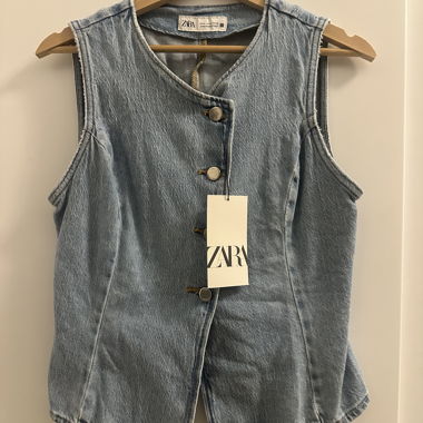 Top in denim Zara