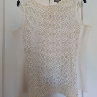 Cream Lace Top