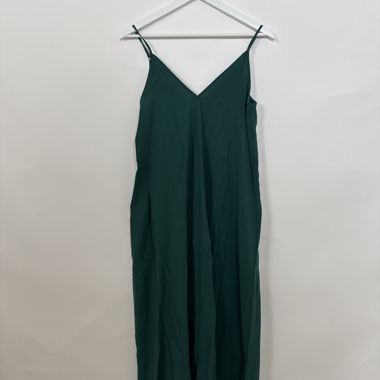 Abito slip verde ZARA XS