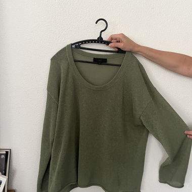 Zara Khaki Knit Sweater