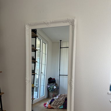 Ornate White Mirror (80 x 180 cm) 