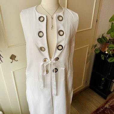 Gilet blanc sans manches