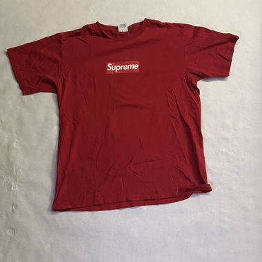 T-shirt Supreme Box Logo Rosso 20° Anniversario L